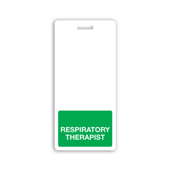Picture of Pack of 25 - "RESPIRATORY THERAPIST" Vertical Badge Buddies, Green