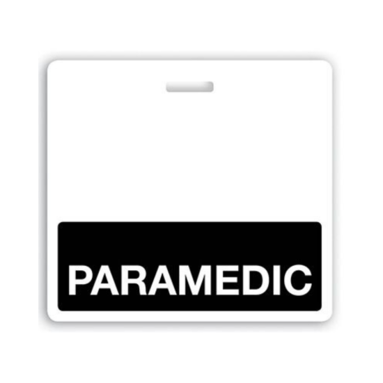 Picture of Pack of 25 - "PARAMEDIC" Horizontal Badge Buddies, Black