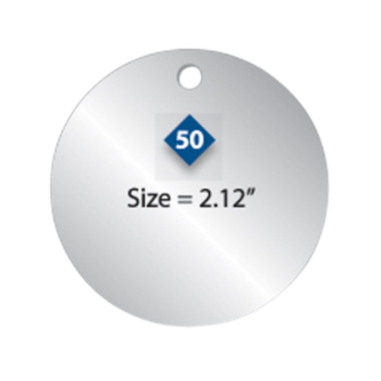 Picture of Damon Co. 2.12'' Circle Metal Plates No. 50