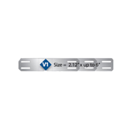 Picture of Damon Co. 2.12'' x up to 6'' Strip & Cable Metal Tags No. V1