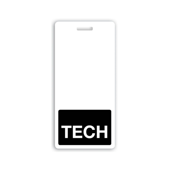 Picture of Pack of 25 - "TECH" Vertical Badge Buddies, Black