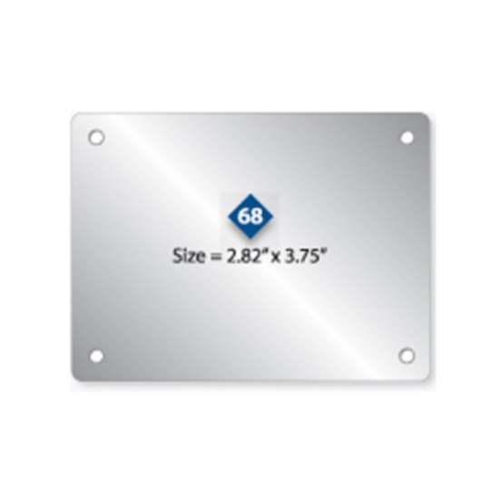 Picture of Damon Co. 2.82'' x 3.75'' Rectangle Metal Plates No. 68