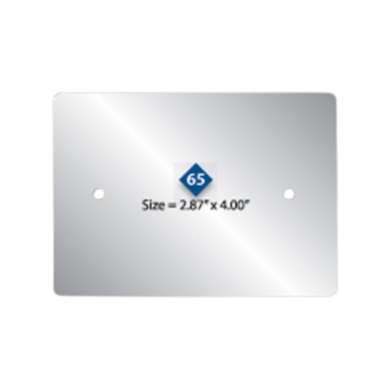 Picture of Damon Co. 2.87'' x 4'' Rectangle Metal Plates No. 65