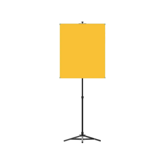 Picture of BadgePlus PPBSS-Y Yellow Photo ID Backdrop with Stand - 34" x 28"
