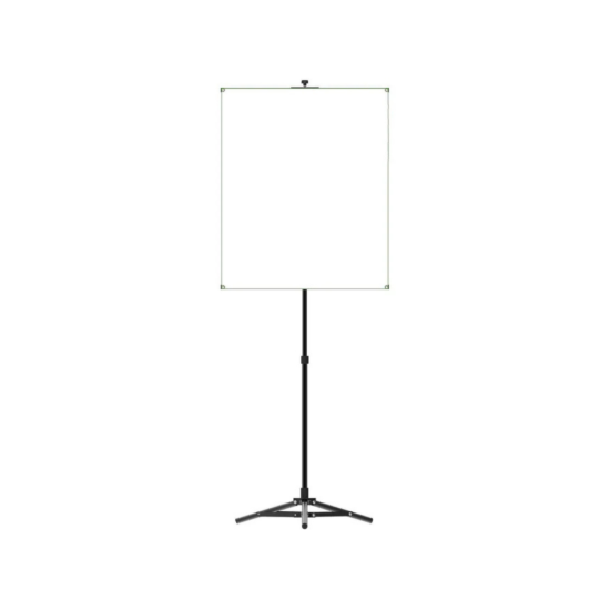 Picture of BadgePlus PPBSS-W White Photo ID Backdrop with Stand - 34" x 28"