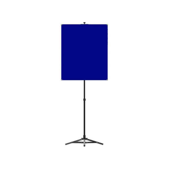Picture of BadgePlus PPBSS-RB Royal Blue Photo ID Backdrop with Stand - 34" x 28"