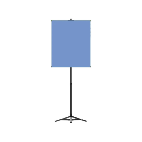 Picture of BadgePlus PPBSS-LB Light Blue Photo ID Backdrop with Stand - 34" x 28"