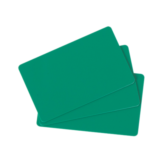 Picture of Evolis C4401 PVC Blank Cards - Green - 30 MIL - 1 pack of 100 cards
