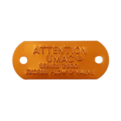 Picture of Metal Marker Valve Tags
