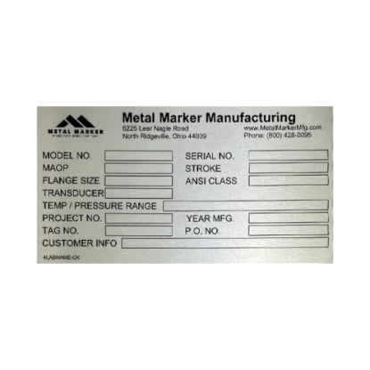 Picture of Metal Marker Gas Meter Tags