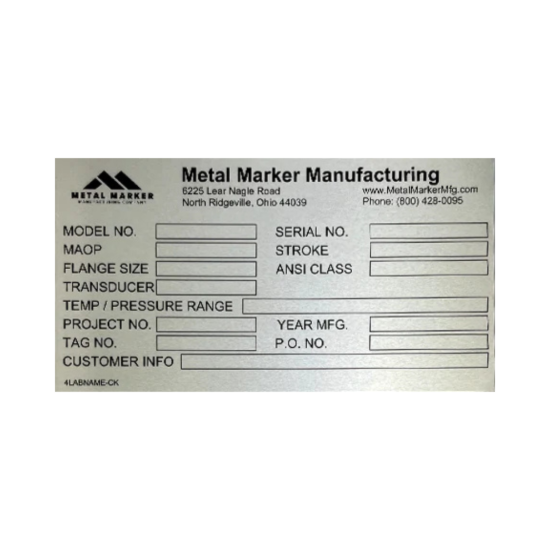 Picture of Metal Marker Gas Meter Tags