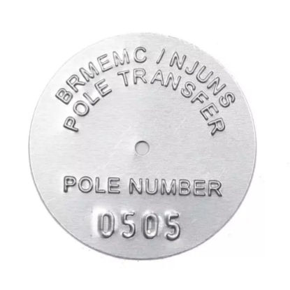 Picture of Metal Marker Utility and Telephone Pole Tags