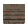 Picture of Metal Marker Equipment Labels