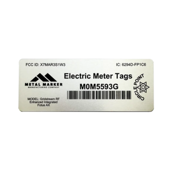 Picture of Metal Marker Electric Meter Tags