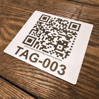 Picture of Metal Marker QR Code Tags