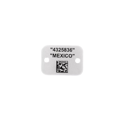Picture of Metal Marker Data Matrix Tags