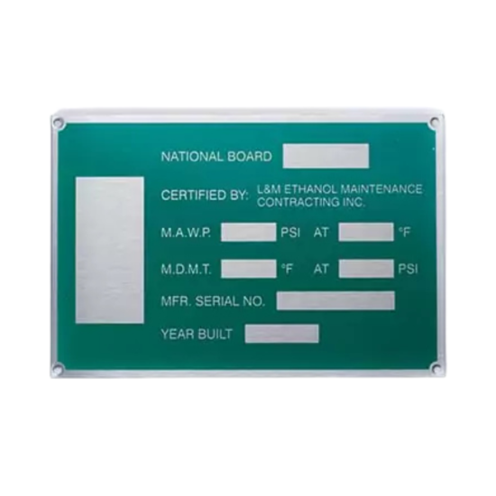 Picture of Metal Marker Metal Data Plates
