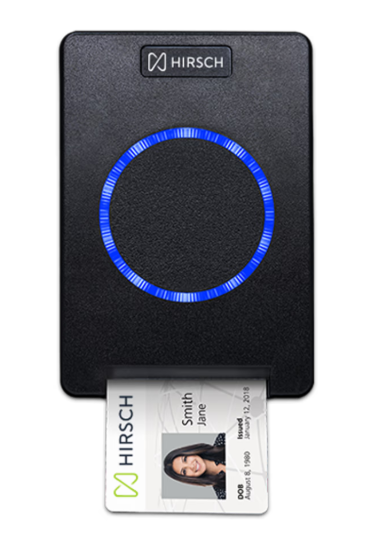 Picture of Hirsch 8110ABT0000 uTrust TS Wallmount HF/LF Commercial Terminal Wiegand Access Control Reader