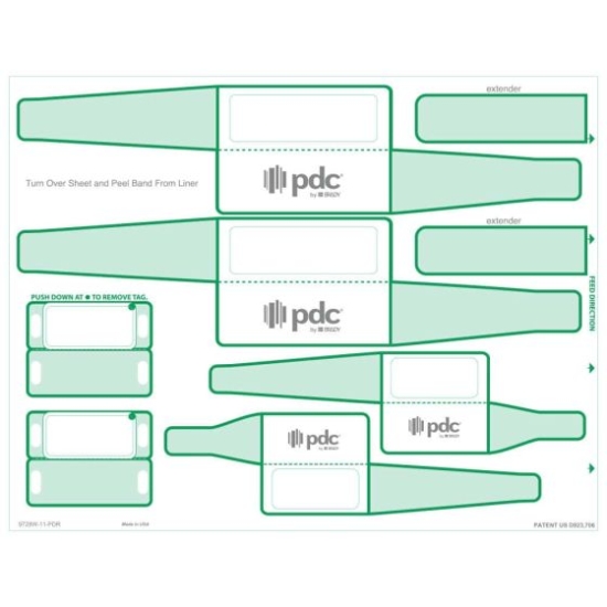 Picture of DuraPrint® Laser Patient ID Wristband, Adult, Pediatric, Infant Tags, White (500 Sheets)