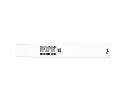 Picture of ScanBand® Soft Thermal Hospital Wristband, Pediatric, 1" Core, 1,800 Bands per Box