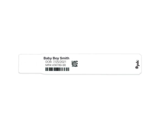 Picture of ScanBand® Soft Thermal Hospital Wristband, Infant, 1" Core, 600 Bands per Box