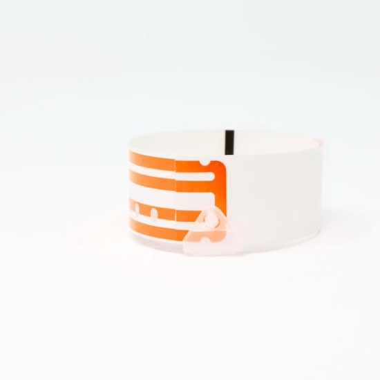 Picture of CompuBand® Direct Thermal Patient ID Wristband, Adult, 1" Core, Orange