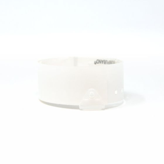 Picture of CompuBand® Soft Direct Thermal Patient ID Wristband, Adult, Snap Closure, 1" Core, White