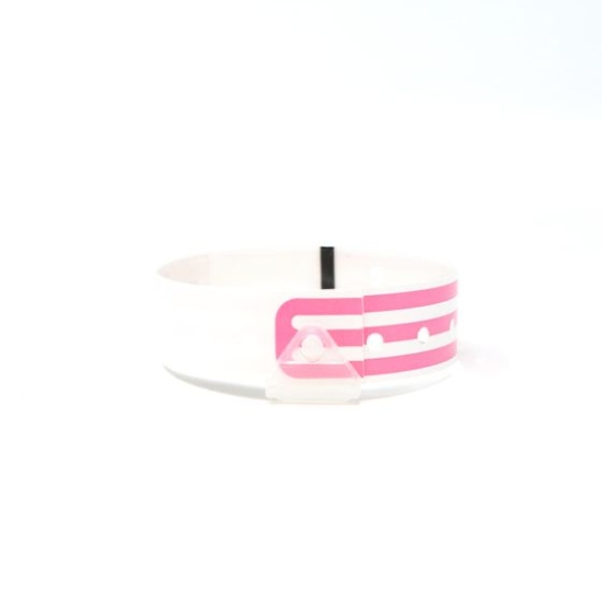 Picture of CompuBand® Soft Direct Thermal Patient ID Wristband, Adult/Pediatric, 1-1/2" Core, Pink