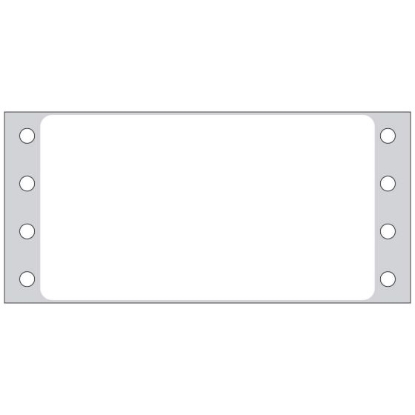 Picture of PDC Permanent Dot Matrix Paper Label, 3-1/2" x 1-15/16", White, 5,000 per Box