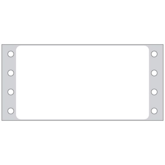Picture of PDC Permanent Dot Matrix Paper Label, 3-1/2" x 1-15/16", White, 5,000 per Box