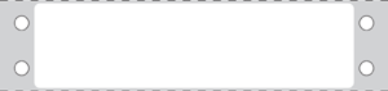 Picture of PDC Permanent Dot Matrix Paper Label, 3-1/2" x 15/16", White, 5,000 per Box