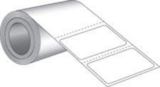 Picture of PDC Permanent Thermal Transfer Paper Label, 4" x 1-1/2", White, 3" Core, 3,500 per Roll