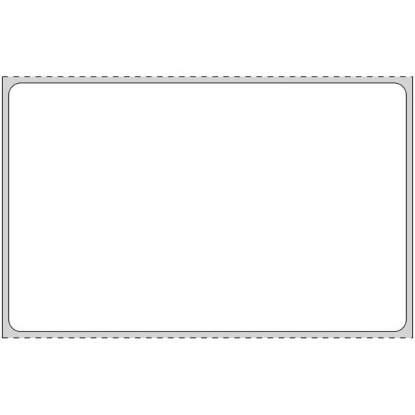 Picture of PDC Permanent Thermal Transfer Paper Label, 4" x 2-1/2", White, 3" Core, 2,000 per Roll
