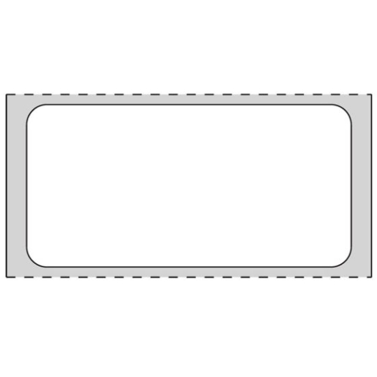 Picture of PDC Permanent Thermal Transfer Paper Label, 2" x 1", White, 3" Core, 5,000 per Roll