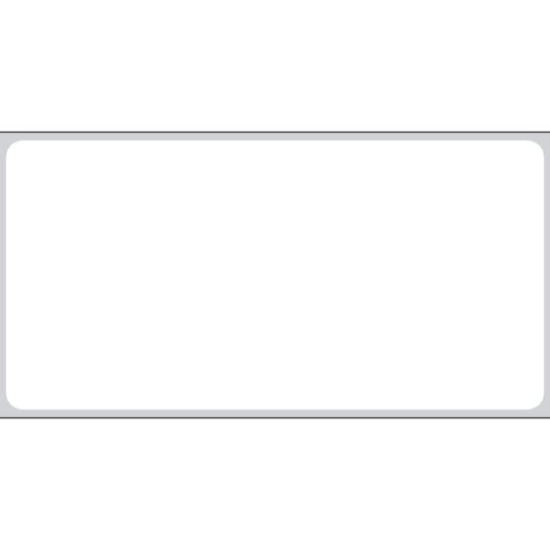 Picture of PDC Permanent Thermal Transfer Paper Label, 4" x 2", White, 3" Core, 1,000 per Roll