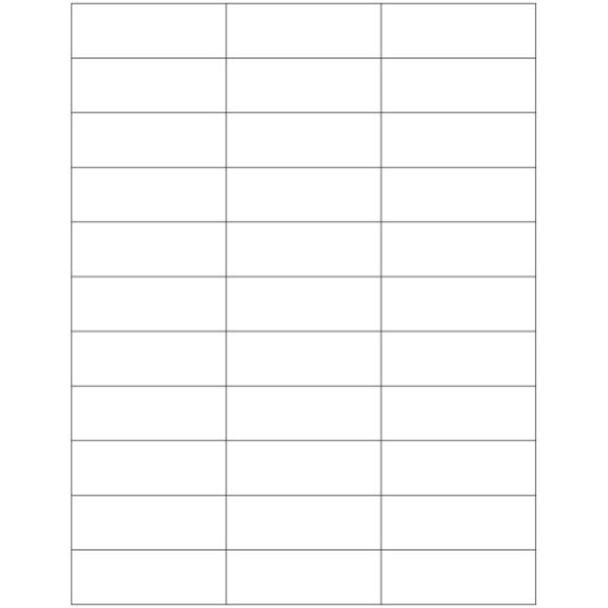Picture of PDC Permanent Laser Paper Label, 5-1/6" x 1", White, 33 per Sheet, 250 Sheets per Box