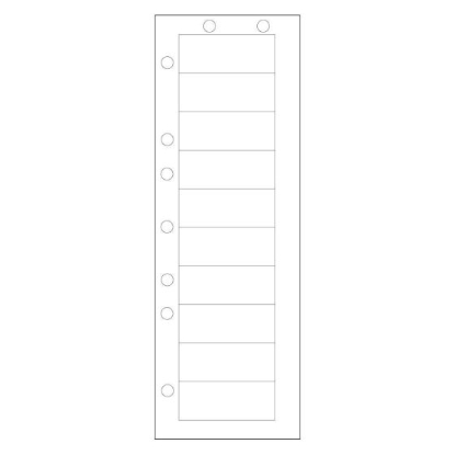 Picture of PDC Chart Label, 2-1/2" x 1", White, 10 Labels per Sheet, 4 Packs of 250 Sheets per Case