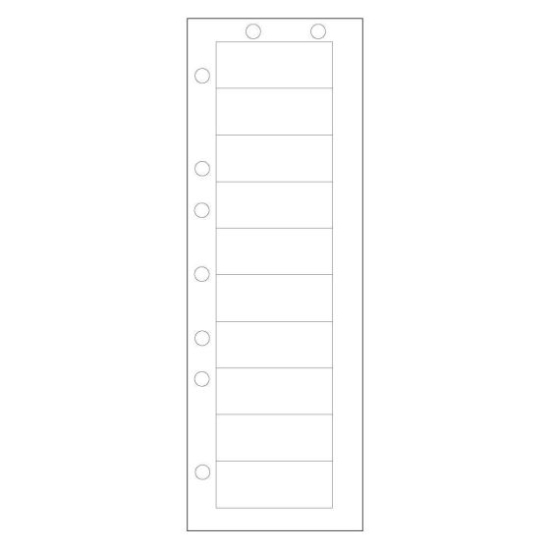 Picture of PDC Chart Label, 2-1/2" x 1", White, 10 Labels per Sheet, 4 Packs of 250 Sheets per Case