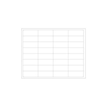 Picture of PDC DataMate® Laser Chart Label, 2-19/32" x 1", White, 32 per Sheet, 5 Packs of 200 per Case
