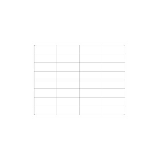 Picture of PDC DataMate® Laser Chart Label, 2-19/32" x 1", White, 32 per Sheet, 5 Packs of 200 per Case
