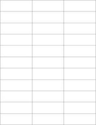 Picture of PDC Laser Chart Label, 2-27/32" x 1", White, 33 Labels per Sheet, 4 Packs of 250 Sheets per Case