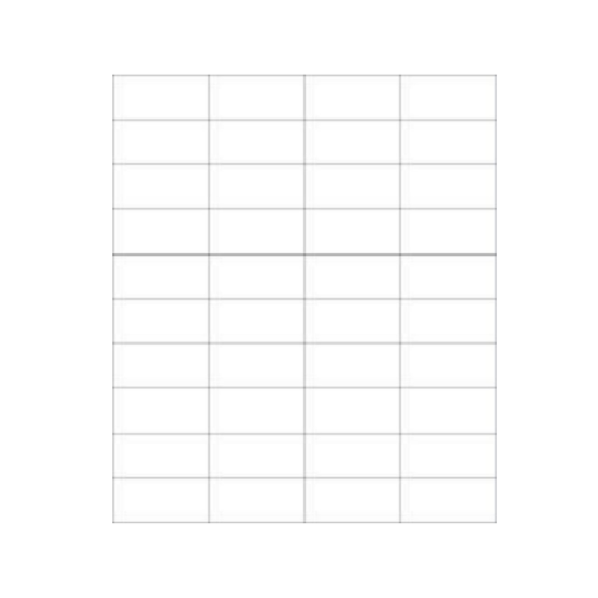 Picture of PDC Laser Chart Label, 2-1/8" x 1", White, 100 per Pack