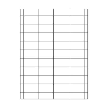 Picture of PDC Laser Chart Label, 2" x 1", White, 100 per Pack