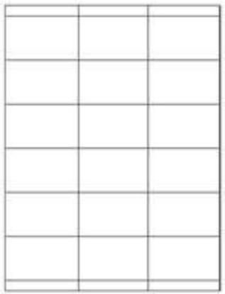 Picture of PDC Laser Chart Label, 2-3/4" x 1-3/4", White, 100 per Pack