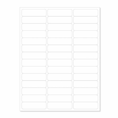 Picture of PDC Laser Chart Label, 2-5/8" x 3/4", White, 42 Labels per Sheet, 100 Sheets per Pack