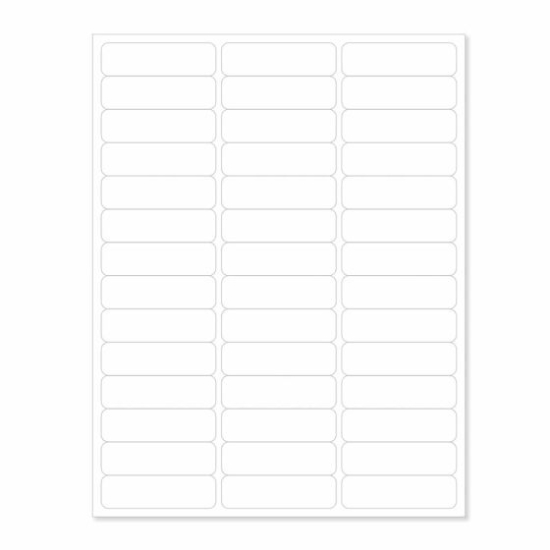Picture of PDC Laser Chart Label, 2-5/8" x 3/4", White, 42 Labels per Sheet, 100 Sheets per Pack