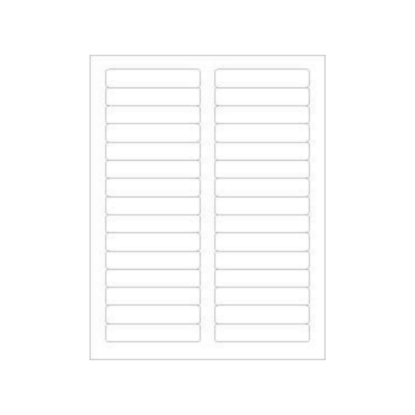 Picture of PDC Laser Chart Label, 3-7/16" x 21/32", White, 100 per Pack