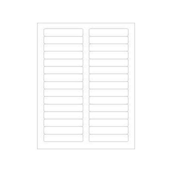 Picture of PDC Laser Chart Label, 3-7/16" x 21/32", White, 100 per Pack