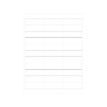 Picture of PDC Laser Chart Label, 2-5/8" x 7/8", White, 100 per Pack