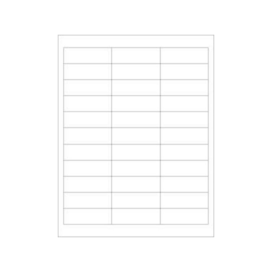 Picture of PDC Laser Chart Label, 2-5/8" x 7/8", White, 100 per Pack
